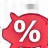 Icon representing savings or discounts