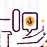 Icon representing customer support or help