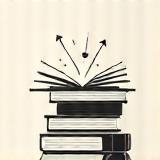 Icon representing learning materials or books