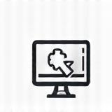 Icon representing logging in or accessing a dashboard
