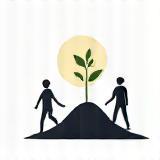 Icon representing growth or a professional path